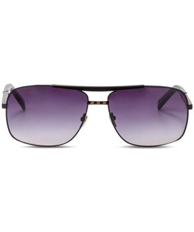 Aviator Men's and women's fashion sunglasses- retro square glasses- elastic trend sunglasses - D - CV18S6QOR63 $36.91