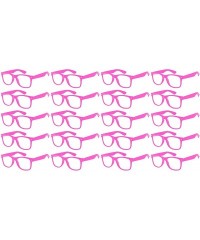 Shield 20 Pieces Per Case Wholesale Lot Classic Retro Plastic Sunglasses Clear Lens Assorted Colored - CA180Y5ZA2R $36.24