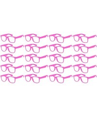 Shield 20 Pieces Per Case Wholesale Lot Classic Retro Plastic Sunglasses Clear Lens Assorted Colored - CA180Y5ZA2R $36.24