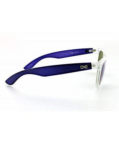 Sport One Dylan Sunglasses - Matte Crystal Clear/Blue - CC11QSA8DC9 $25.14