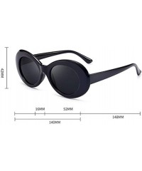 Goggle Vintage Oval Sunglasses Reflective Color Film Goggles for Women Men Retro Sun Glasses Eyes Protection - Style1 - CG18R...