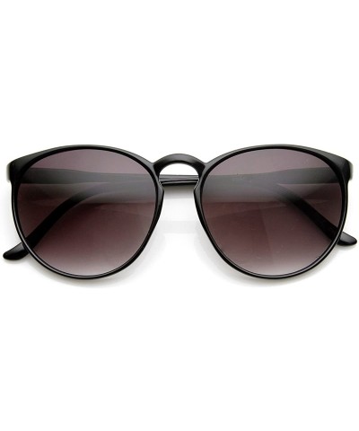 Round Large Retro Fashion P-3 Shape Keyhole Round Sunglasses (Black Lavender) - CO11J47JLCF $8.73