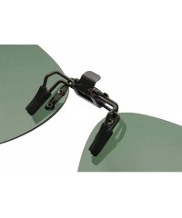 Aviator Clip On Polarized Aviator Sunglass Lenses Clip Flip Up Lenses Men Women Fashion - Blue - C118X82Q5IC $11.29