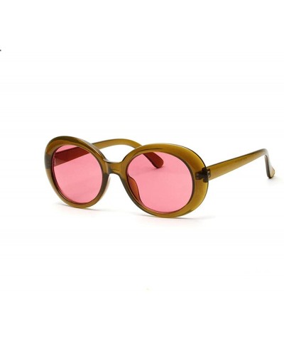 Aviator Fashion Men Womens Sunglasses New Vintage Round Frame UV Glasses Sunglasses - Red - C318SNZCNUZ $17.58