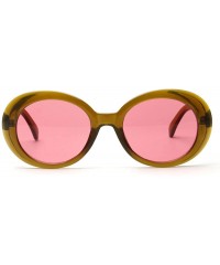Aviator Fashion Men Womens Sunglasses New Vintage Round Frame UV Glasses Sunglasses - Red - C318SNZCNUZ $9.36