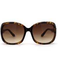 Butterfly Womens Oversize Butterfly Jewel Hinge Diva Designer Sunglasses - Tortoise Brown - CQ1987IAUI2 $8.00