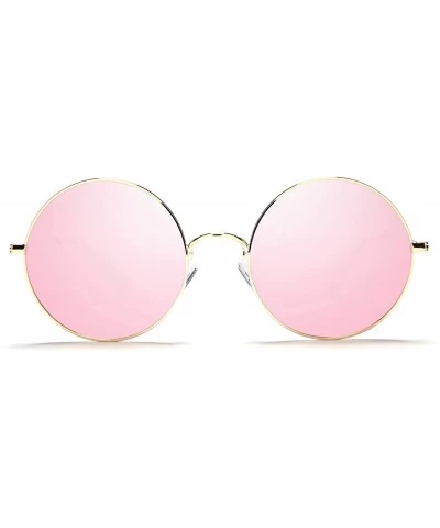 Wayfarer Round Polarized Sunglasses Oversize Hippie Sun Glasses Circle Frame Ultra Lightweight - C2194QZ9IL0 $26.43