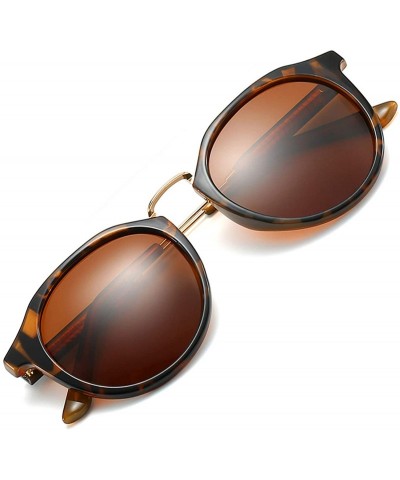 Aviator Retro Polarized Round Sunglasses for Men Women Vintage Designer Style UV400 Protection Lens - C218ZZWW2DC $23.67