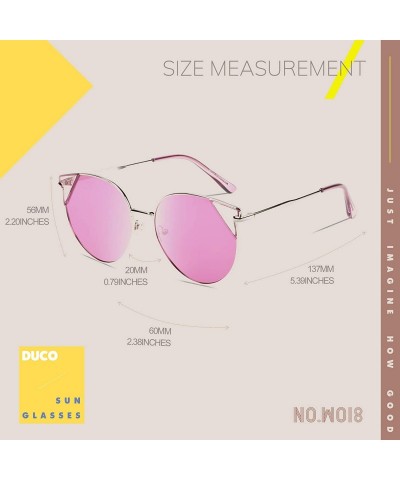 Round Vintage Retro Round Metal Polarized Sunglasses for Women 100% UV400 Protection W018 - Gold Purple - CP196EAK94T $19.37