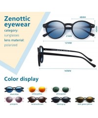 Aviator Polarized Round Sunglasses - Stylish Sunglasses for Men and Women Retro Classic - Multi-Style Selection - C818NDMTWHI...