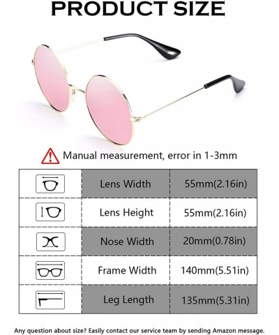 Wayfarer Round Polarized Sunglasses Oversize Hippie Sun Glasses Circle Frame Ultra Lightweight - C2194QZ9IL0 $12.14