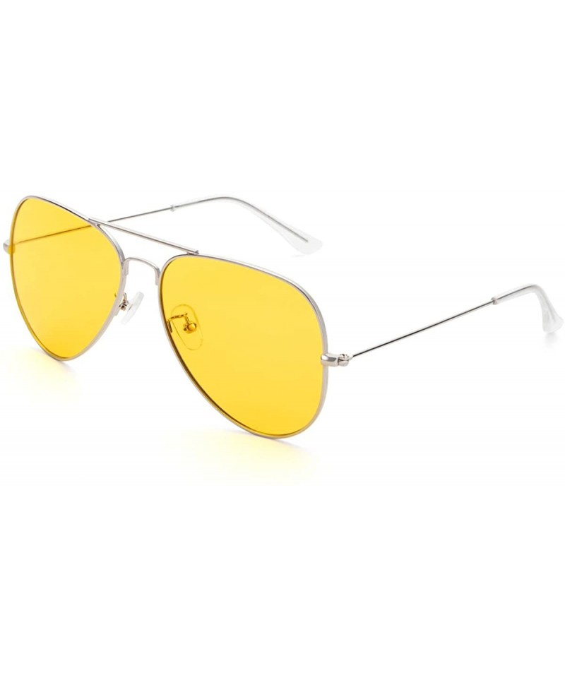 Oversized Oversized Aviator Night Vision Sunglasses for Women and Men - HD Polarized Sunglasses - UV400 Protection - CS18XS9A...