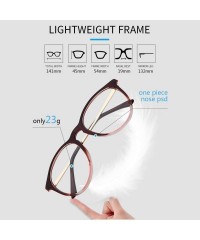 Oval Round Clear Glasses Vintage Non Prescription Eyeglasses Frame Women Wen - Faded Wine Frame Gold Arm - CH192I39NTR $11.05