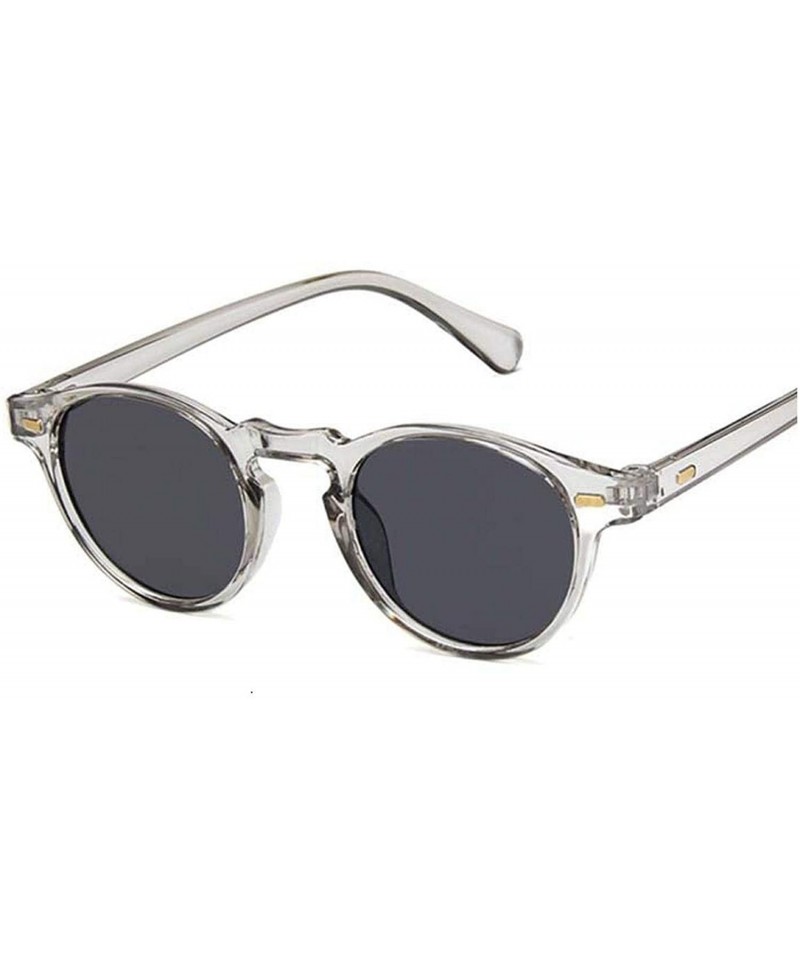 Aviator Fashions Small Sunglasses Clear Classic UV400 Sun Glasses Trends Female Transparent Shades Women - Trans Gray - CF198...