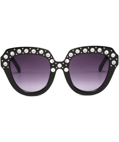 Goggle Boys Girls Unisex Imitation Diamond Sunglasses Integrated Sun Glasses for Kids - Black - C618T87QGMW $17.72