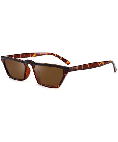 Cat Eye Sunglasses Women Frame Classic Retro Glasses Cat's Eye Narrow Frame Sunglasses UV400 - C4 - C9198U7S2T3 $22.07