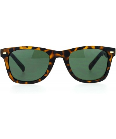 Wayfarer Unisex Square Sunglasses Designer Fashion Horn Rim Frame UV 400 - Tortoise(matte) - CB1884XTEDI $19.21