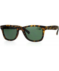 Wayfarer Unisex Square Sunglasses Designer Fashion Horn Rim Frame UV 400 - Tortoise(matte) - CB1884XTEDI $9.73