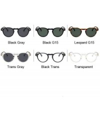 Aviator Fashions Small Sunglasses Clear Classic UV400 Sun Glasses Trends Female Transparent Shades Women - Trans Gray - CF198...
