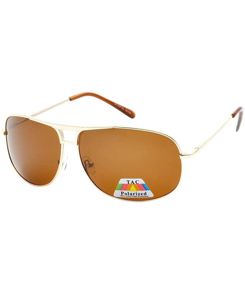 Square Polarized Retro Vintage Fashion Collection"Long-John" - Brown - CG18ODOUASC $9.40