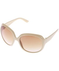 Round Womens Round Cat Eye Sunglasses Fashion Frame Eyewear - Beige - CS18K62AXZ6 $12.55