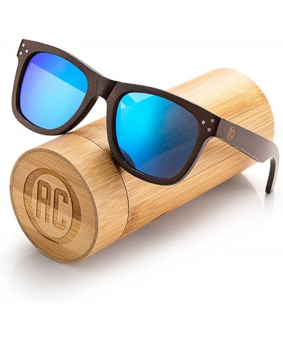 Wayfarer Personalized Wooden Polarized Sunglasses Unisex Custom Wood Sunglasses - Sunglasses With Wood Box - CR183NR9UO5 $53.70