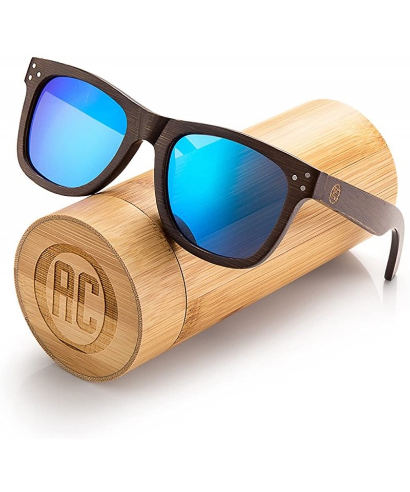 Wayfarer Personalized Wooden Polarized Sunglasses Unisex Custom Wood Sunglasses - Sunglasses With Wood Box - CR183NR9UO5 $30.17