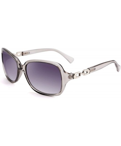 Oval Vintage Womens Polarized Sunglasses 100% UV400 Outdoor Street Fashion Sunglasses B2526 - Gray - CD193IDZSRO $28.97