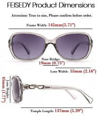 Oval Vintage Womens Polarized Sunglasses 100% UV400 Outdoor Street Fashion Sunglasses B2526 - Gray - CD193IDZSRO $15.06