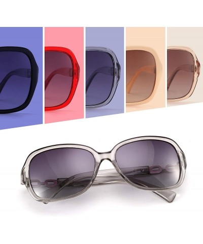 Oval Vintage Womens Polarized Sunglasses 100% UV400 Outdoor Street Fashion Sunglasses B2526 - Gray - CD193IDZSRO $15.06