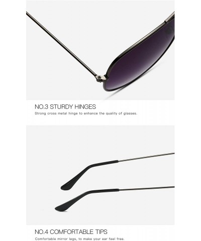 Round Fashion Retro Round Sunglasses Unisex Adult Polarized Driving Anti-UVA UVB Sunglasses - Silver-purple - C518XLY9A7N $10.27