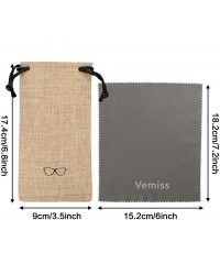 Aviator Hard Shell Eyeglasses Case Linen Fabrics Large Sunglasses Case Concise - Small-khaki/Pink - C8193DSMSE5 $11.73