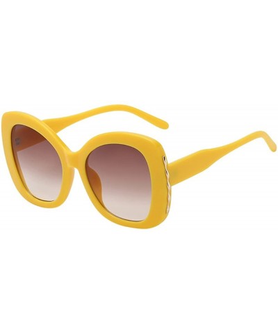 Aviator Women Man Vintage Big Frame Irregular Shape Sunglasses-Eyewear Retro Unisex - A - CA18Q3ZHE9T $22.09