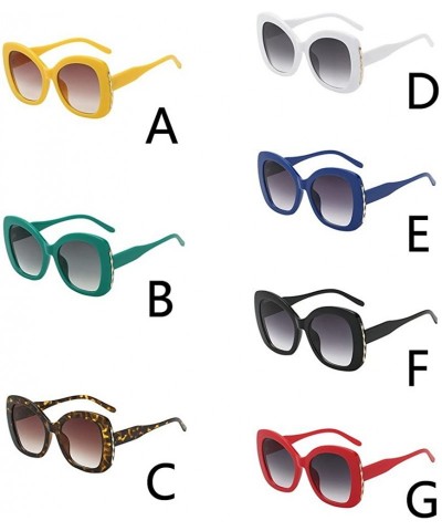 Aviator Women Man Vintage Big Frame Irregular Shape Sunglasses-Eyewear Retro Unisex - A - CA18Q3ZHE9T $10.67