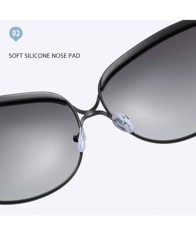 Oversized ANTI GLARE Sunglasses Oversized-Polarized Vintage Sun Glasses-Hipster Eyewear - D - CL190O5M2MR $30.28