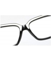 Square Best selling HD women's retro large square female Sun photochromic fashion optical glasses frame high-end glasses - CA...