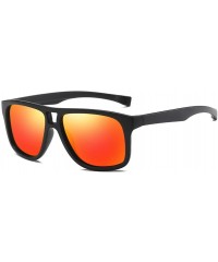 Rimless UV400 Polarized Men Square Sunglasses Men Fishing - C1 Bright Black - CM18M3NRA38 $34.59