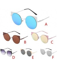 Square Polarized Sunglasses - Vintage Oversized Irregular Round Frame Brand Classic Sun Glasses - Blue - CL18ONKEGLW $10.74