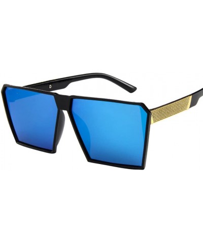Square Fashion Sunglasses Oversized Square Sunglasses Mirrored Sunglasses Vintage Sun Glasses - B - CX18R7RAXOO $18.06