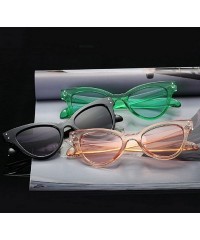 Rimless Women's Cat Eye Polarized Sunglasses Fashion Sunglasses UV400 - 1 - CI1820CIMZL $8.30