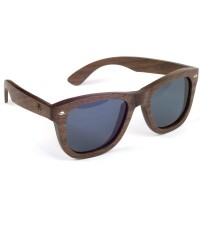Aviator Real Solid Handmade Wooden Sunglasses for Men- Polarized Lenses with Gift Box - Walnut - CB18QI38AY8 $36.80