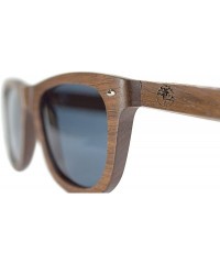 Aviator Real Solid Handmade Wooden Sunglasses for Men- Polarized Lenses with Gift Box - Walnut - CB18QI38AY8 $36.80