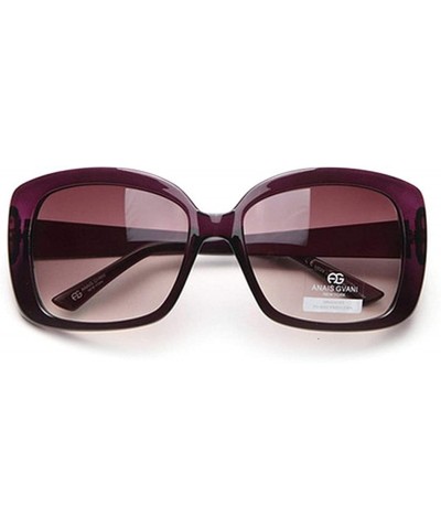 Square Women's Fashion Square-Frame Sunglasses - Black/White - CS18HDDS4Z9 $51.63