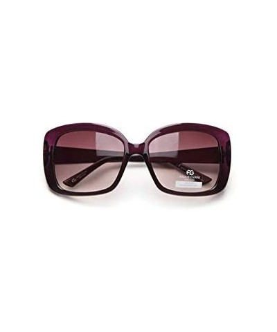 Square Women's Fashion Square-Frame Sunglasses - Black/White - CS18HDDS4Z9 $51.63