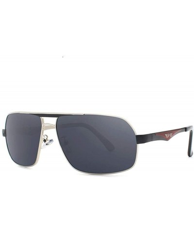 Aviator Unisex Stainless Steel Men's Polarized Mirror Sun Glasses Y1543 C1BOX - Y1543 C2 - C118XDWXSDK $15.29