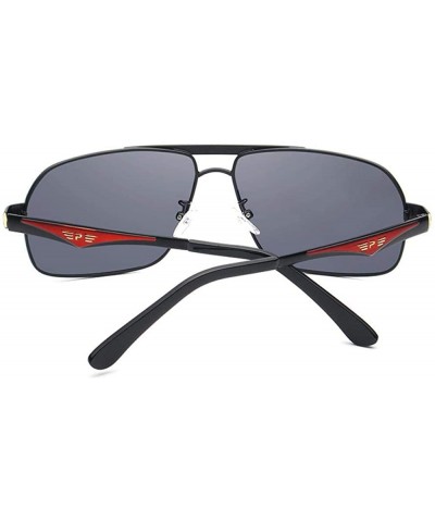 Aviator Unisex Stainless Steel Men's Polarized Mirror Sun Glasses Y1543 C1BOX - Y1543 C2 - C118XDWXSDK $15.29