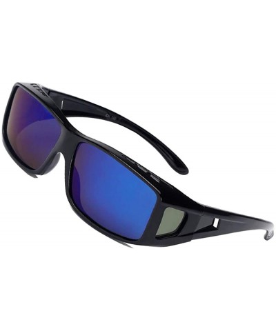 Shield Polarized Rectangular Glasses Sunglasses Protection - 5 - C318CX02UMY $28.24