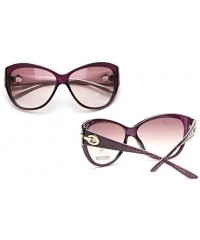 Square Women's Fashion Square-Frame Sunglasses - Black/White - CS18HDDS4Z9 $51.63