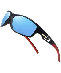 Sport Polarized Driving Sunglasses TR90 Unbreakable Frame for Men Women Running Cycling FDA Approved - Blue - CW18LTLQSII $10.62