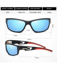 Sport Polarized Driving Sunglasses TR90 Unbreakable Frame for Men Women Running Cycling FDA Approved - Blue - CW18LTLQSII $23.73